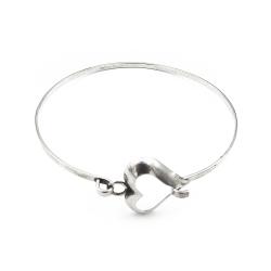 Tuotekuva Hopeinen sydän rannerengas halk.53mm