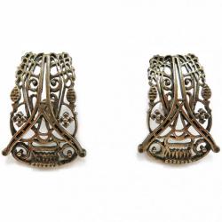 Tuotekuva Kalevala Suomen itsenäisyyden juhlakorvakorut tappikiinnitys pronssi