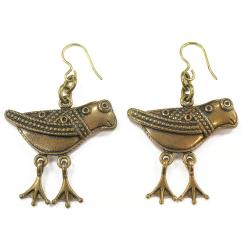 Tuotekuva Kalevala koru Hattulan lintu korvakorut koukulla pronssi