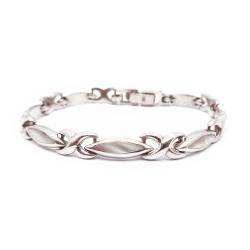 Tuotekuva Hopeinen rannekoru helmiäisillä 18cm