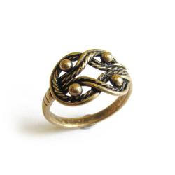 Tuotekuva Kalevala Koru Teljänneito pronssi sormus koko 17