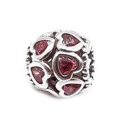 Tuotekuva Hopeinen pinkki sydänhela