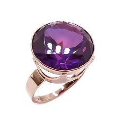 Tuotekuva Kultainen lilakivinen sormus 19-mm v.-63