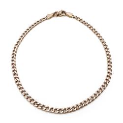 Tuotekuva Punakultainen panssariranneketju 18cm lev.2mm