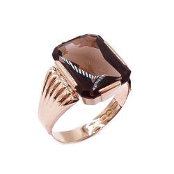 Tuotekuva Kultainen savukvartsi kantasormus 21mm v.-62