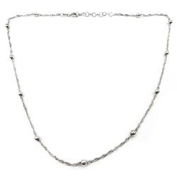 Tuotekuva Hopeinen kierreketju palloilla 44cm