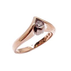 Tuotekuva Kultainen timanttisormus 16,5mm 0,1ct