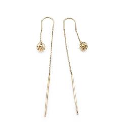 Tuotekuva Kultaiset ketjukorvakorut pallolla 5mm