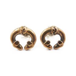 Tuotekuva Kalevala Koru Hirvenpää tappikorvakorut pronssia