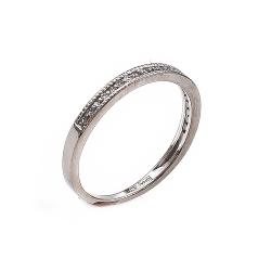 Tuotekuva Valkokultainen timanttirivisormus 23kpl yht.0.06ct W/Si 15 KJ