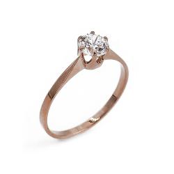 Tuotekuva Kultainen kirkaskivinen zirkoniasormus 16.25 1997 Heinolan kulta