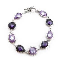 Tuotekuva Ranneketju violetein kivin 19,5cm