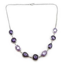 Tuotekuva Kaulakoru violetein kivin 45cm