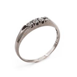 Tuotekuva Valkokultainen timanttirivisormus 3kpl yht. 0.15ct 16,5 MSOY