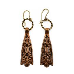 Tuotekuva Kalevala Koru Kaukolan kekomäen korvakorut, pronssi