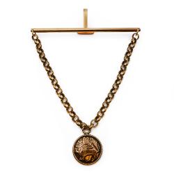 Tuotekuva Kalevala Koru Aurinkoleijona solmioneula, pronssi