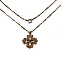 Tuotekuva Kalevala Koru Karjalainen nauhapunos kaulakoru 60cm, pronssi