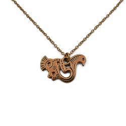 Tuotekuva Kalevala korun Tampereen lintu kaulakoru 60cm, pronssi