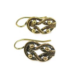 Tuotekuva KK Teljänneito korvakorut koukulla, pronssi