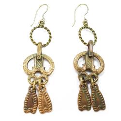 Tuotekuva KK Viipurin rinkilä korvakorut, pronssi