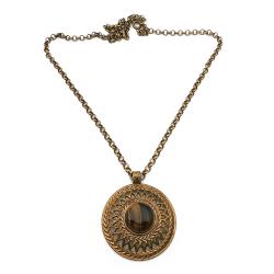 Tuotekuva Kalevala Koru Uskelan tiikerinsilmä-riipus 64cm, pronssi