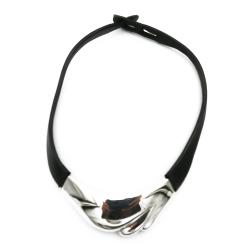 Tuotekuva Lapponia Collection Fertility kaulakoru hopea/nahka v.-85