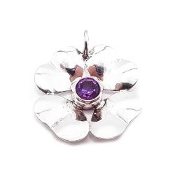 Tuotekuva Hopeinen lilakivinen riipus