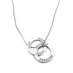 Tuotekuva Faith/Hope/Love/Freedom kaulakoru 42cm