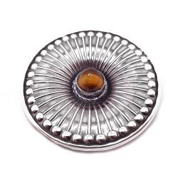 Tuotekuva Hopeinen tiikerinsilmä rintaneula