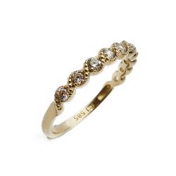 Tuotekuva Kultainen sormus kirkkaalla kivellä 15,5mm KJ