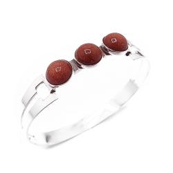 Tuotekuva Hopeinen kultakivi rannerengas v.-61