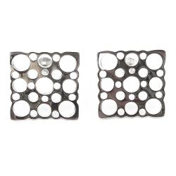 Tuotekuva Liisa Vitali Pitsi-korvakorut tapilla hopea 15mm