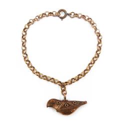 Tuotekuva Pronssinen ranneketju, Hattulan lintu, 19 cm