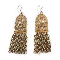 Tuotekuva Kalevala koru Hämäläinen juhlakääty/ Paratiisi korvakorut, pronssi