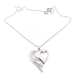 Tuotekuva Hopeinen sydänkaulakoru 46-51cm