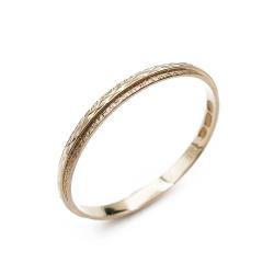 Tuotekuva 2mm kuvioitu sormus 19mm