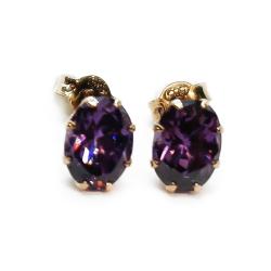 Tuotekuva Korvanapit lila kivi