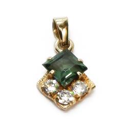 Tuotekuva Riipus vihreä kivi/zirkoni