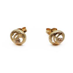 Tuotekuva kultaiset korvakorut zirkonia