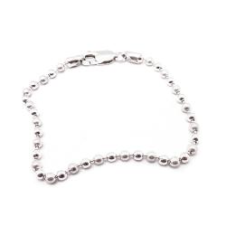 Tuotekuva Hopeinen pallo ranneketju 17,5mm
