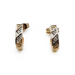 Tuotekuva kultaiset timanttikorvakorut 0,02ct