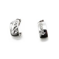 Tuotekuva Valkokultaiset timanttikorvakorut 10x0,005ct SKT