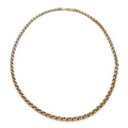 Tuotekuva Kultainen kaulaketju, papu 4.8mm 50cm