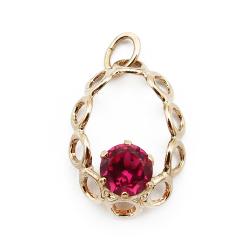 Tuotekuva Kultainen riipus punainen kivi