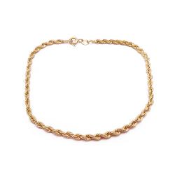 Tuotekuva Kultainen cordell-ranne 20,5cm