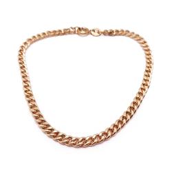 Tuotekuva Kultainen panssariranneketju ontto 18,5cm