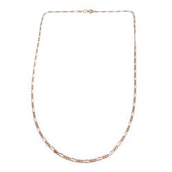 Tuotekuva 18k kelta/valkokultainen figaroketju 45cm