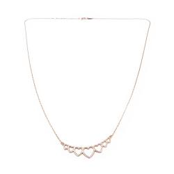 Tuotekuva Kultainen sydänkaulakoru 45/48cm