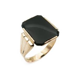 Tuotekuva Kultainen kantasormus onyx 21,0mm