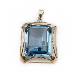 Tuotekuva Kultainen riipus sininen kivi